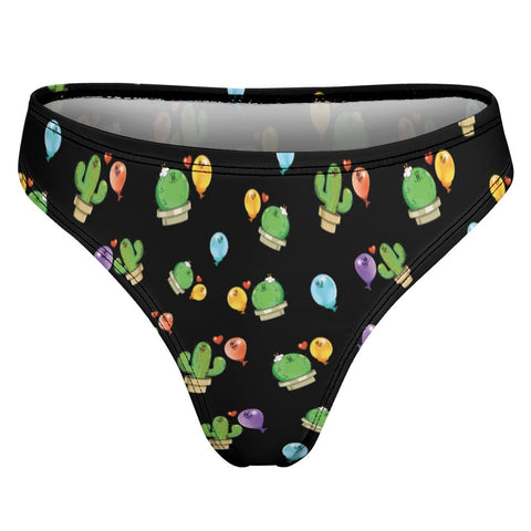 Opposites-Attract-Women's-Thong-Black-Product-Back-View