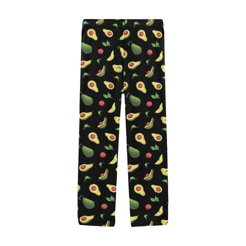 Happy-Avocado-Mens-Pajama-Black-Front-View