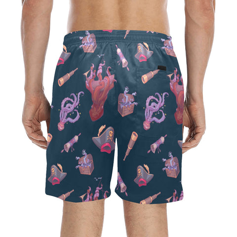 Shiver-Me-Timbers-Men's-Swim-Trunks-Deep-Sea-Blue-Model-Back-View