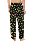 Happy-Avocado-Mens-Pajama-Black-Model-Back-View