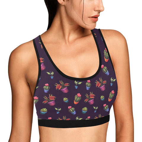 House-Plant-Womens-Bralette-Dark-Purple-Model-Side-View