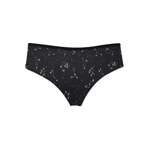 Astrology-Womens-Hipster-Underwear-Black-Product-Back-View