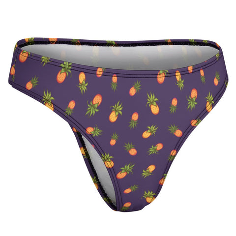 Pineapple-Womens-Thong-Dark-Purple-Product-Side-View