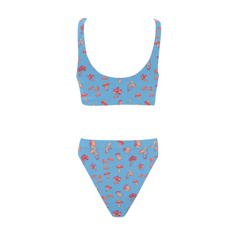 Mushroom-Womens-Bikini-Set-Sky-Blue-Back-View