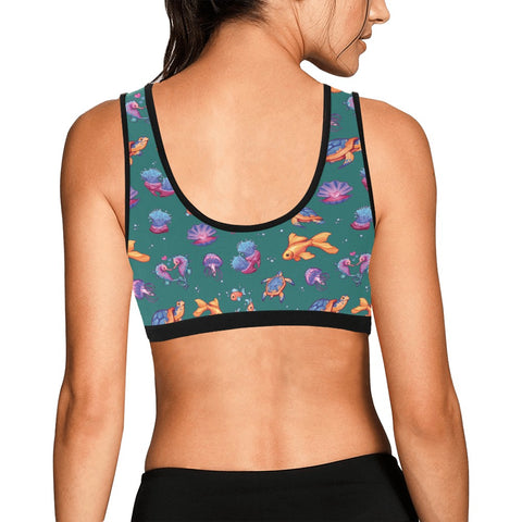 Sea-Life-Womens-Bralette-Sea-Moss-Green-Model-Back-View
