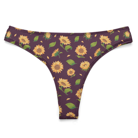 Sunflower-Womens-Thong-Dark-Purple-Product-Front-View