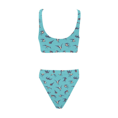 Sparrow-Womens-Bikini-Set-Turquoise-Back-View
