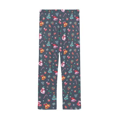 Christmas-Mens-Pajama-Charcoal-Back-View