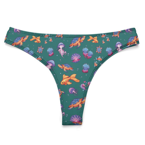 Sea-Life-Womens-Thong-Sea-Moss-Green-Product-Front-View