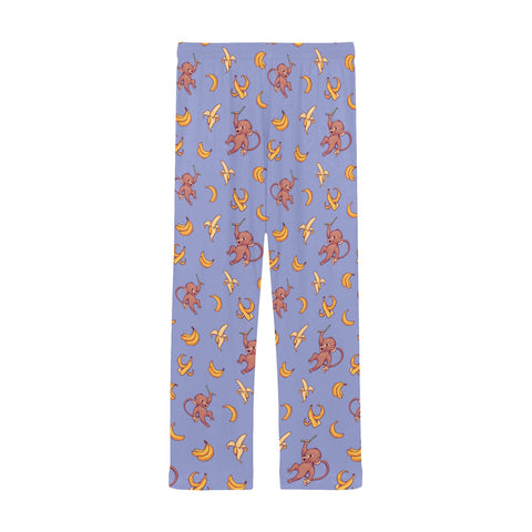 Baby-Monkey-Mens-Pajama-Cornflower-Blue-Back-View