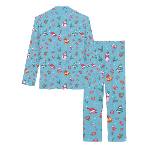 Christmas-Womens-Pajama-Sky-Blue-Product-View
