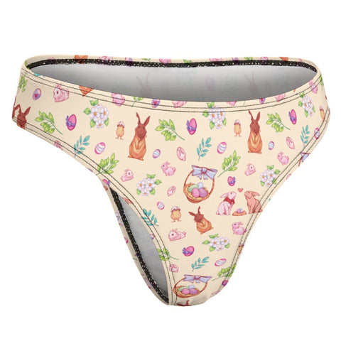 Easter-Womens-Thong-Pastel-Yellow-Product-Side-View