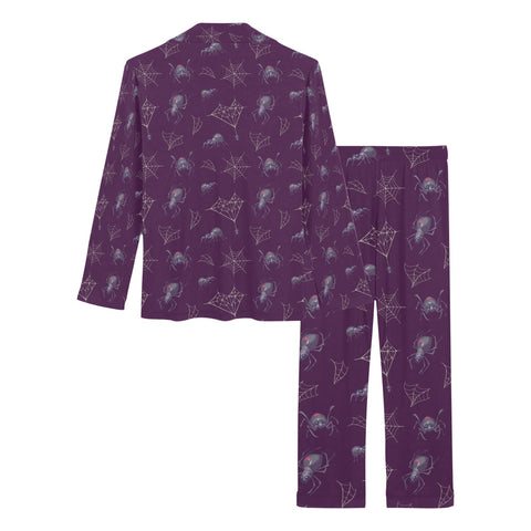 Widow-Women's-Pajama-Set-Dark-Purple-Product-View