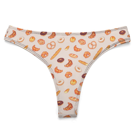 Sweet-Treats-Womens-Thong-Floral-White-Product-Front-View