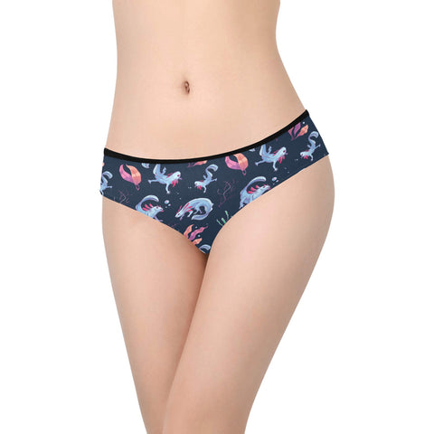 Axolotl-Womens-Hipster-Underwear-Grey-Blue-Model-Front-View