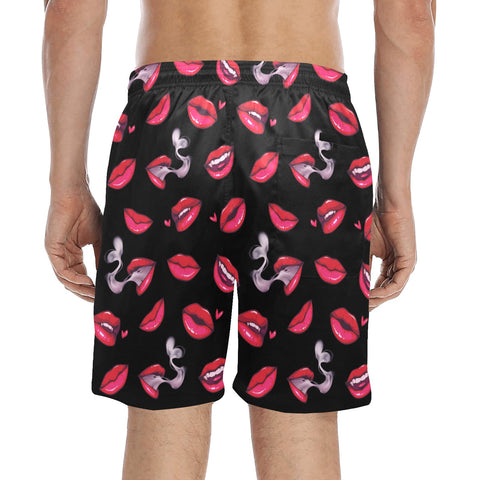Fatal-Attraction-Mens-Swim-Trunks-Black-Model-Back-View
