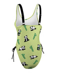 Panda-Women's-One-Piece-Swimsuit-Lime-Green-Product-Side-View