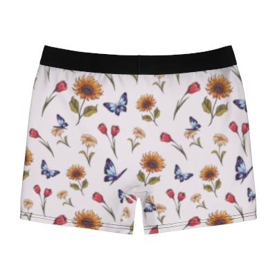 Summer-Garden-Men's-Boxer-Briefs-Floral-White-Back-View