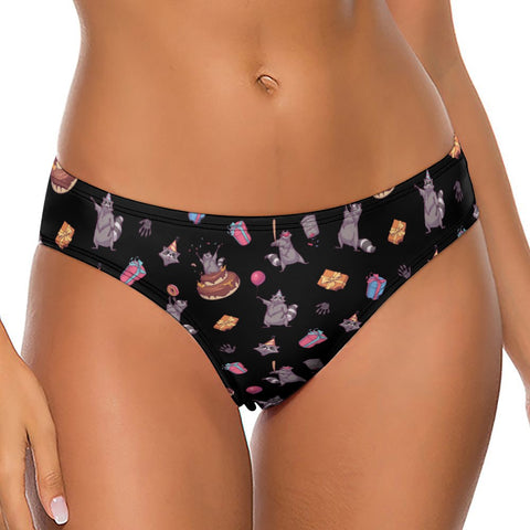 Birthday Raccoons Women's Thong