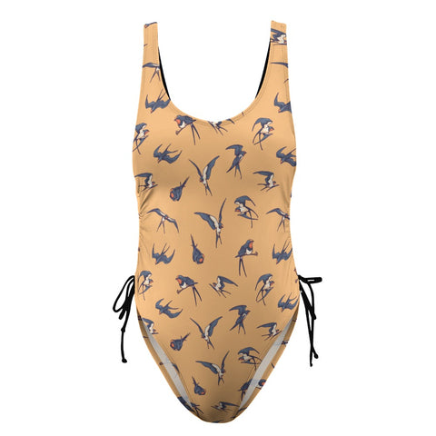 Sparrow-Womens-One-Piece-Swimsuit-Yellow-Product-Front-View