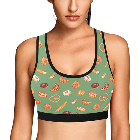 Sweet-Treats-Womens-Bralette-Dark-Sea-Green-Model-Front-View