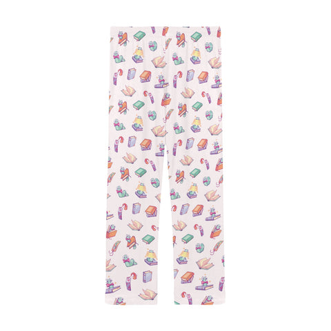 Book-Worm-Men's-Pajamas-Snow-Back-View