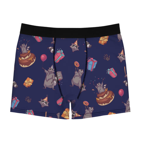 Birthday-Raccoons-Mens-Boxer-Briefs-Midnight-Blue-Front-View
