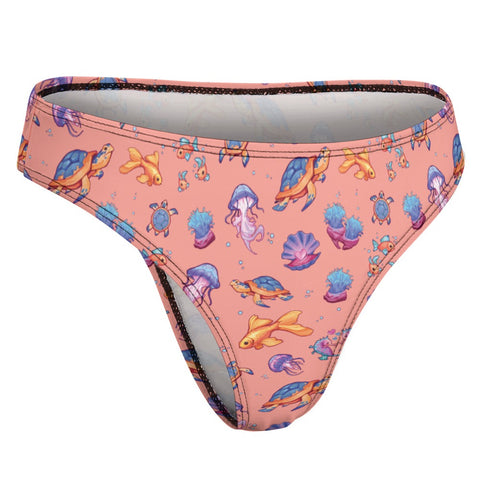 Sea-Life-Womens-Thong-Coral-Product-Side-View