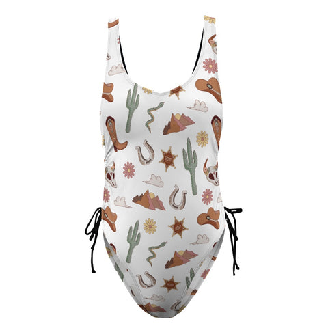 Country-Women's-One-Piece-Swimsuit-White-Product-Front-View