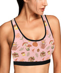 Cottage-Core-Womens-Bralette-Pink-Model-Side-View