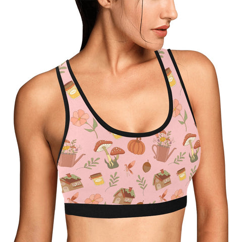 Cottage-Core-Womens-Bralette-Pink-Model-Side-View