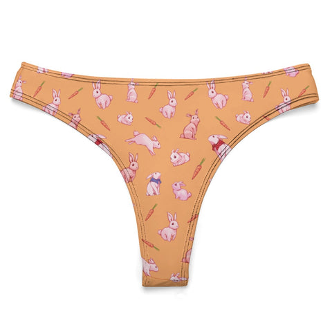 Bunny-Womens-Thong-Peach-Product-Front-View