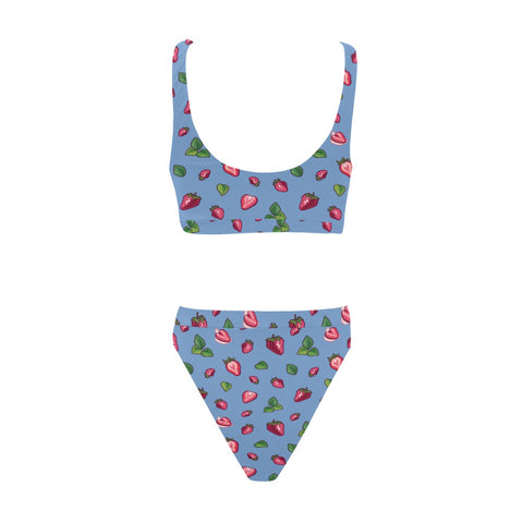Strawberry-Womens-Bikini-Set-Cornflower-Blue-Back-View