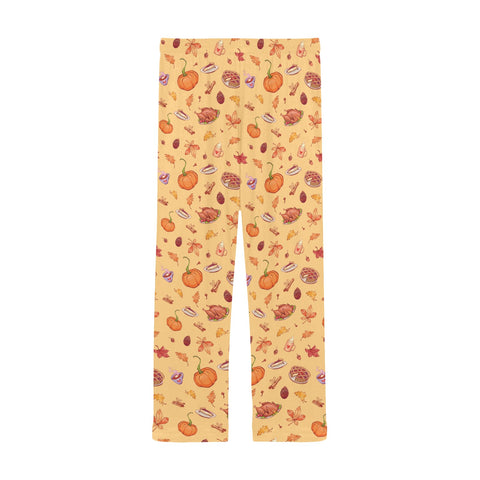 Thanksgiving-Mens-Pajama-Yellow-Back-View