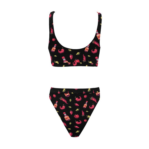 Spicy-Womens-Bikini-Set-Black-Back-View