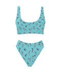 Sparrow-Womens-Bikini-Set-Turquoise-Front-View