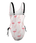 Flamingo-Women's-One-Piece-Swimsuit-Snow-Product-Side-View