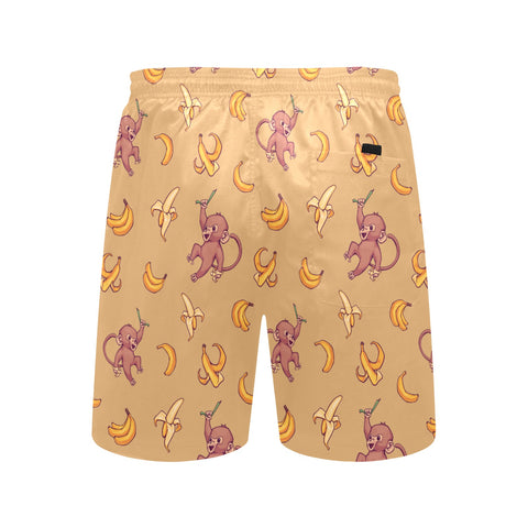 Baby-Monkey-Mens-Swim-Trunks-Mustard-Back-View