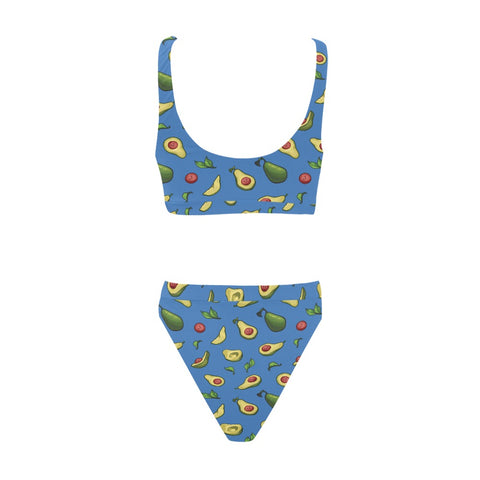 Happy-Avocado-Womens-Bikini-Set-Blue-Back-View