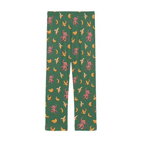 Baby-Monkey-Mens-Pajama-Green-Back-View