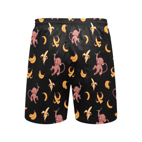 Baby-Monkey-Mens-Swim-Trunks-Black-Back-View