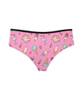 Banana-Split-Womens-Hipster-Underwear-Pink-Product-Back-View