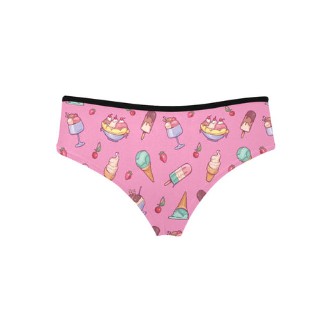 Banana-Split-Womens-Hipster-Underwear-Pink-Product-Back-View