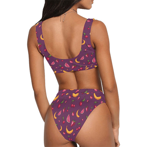 Fruit-Punch-Womens-Bikini-Set-Purple-Model-Back-View