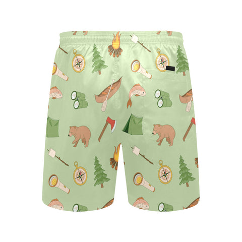 Camping-Men's-Swim-Trunks-DarkSeaGreen-Back-View