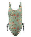 Cottage-Core-Womens-One-Piece-Swimsuit-Mint-Green-Product-Front-View