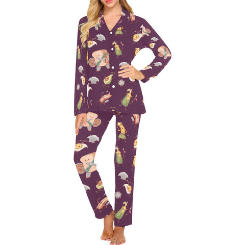 Food Fight Women's Pajama Set