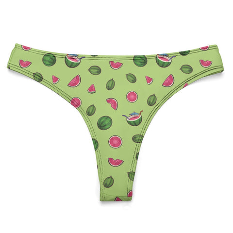 Watermelon-Womens-Thong-Lime-Green-Product-Front-View