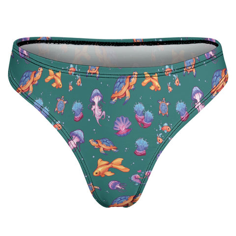 Sea-Life-Womens-Thong-Sea-Moss-Green-Product-Back-View