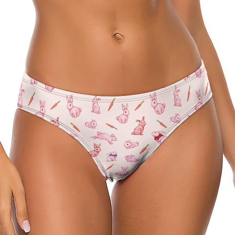Bunny-Womens-Thong-Light-Pink-Model-Front-View